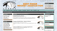 Desktop Screenshot of kentminorhockey.com